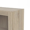 Base wandkast 1 glazen deur eiken structuur .