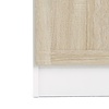 Base wandkast 1 deur wit, eiken structuur decor.