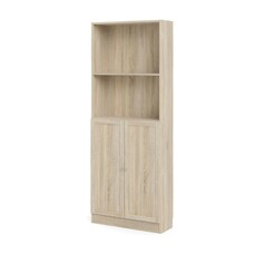 Base wandkast 1 plank en 2 deuren eiken structuur decor .