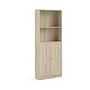 Base wandkast 1 plank en 2 deuren eiken structuur decor .