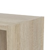 Base wandkast 1 plank en 2 deuren eiken structuur decor .