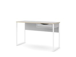 Fula bureau 130 cm 1 lade wit, mat wit.