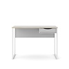 Fula bureau 110 cm 1 lade wit, mat wit.