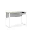 Fula bureau 110 cm 1 lade wit, mat wit.