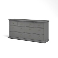 Venedig kommode 8 lades mat grijs.