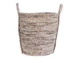 Usir mand rond, grijs.