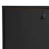 Rye dressoir 2 deuren, 2 lades mat zwart, walnoot decor.