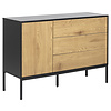 Sea dressoir 1 deur en 3 lades, zwart.