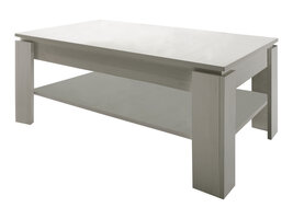 Aboma salontafel met 1 plank wit structuur.