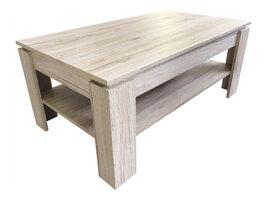 Aboma salontafel met 1 plank eiken decor.