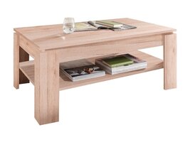 Aboma salontafel met 1 plank licht eiken decor.