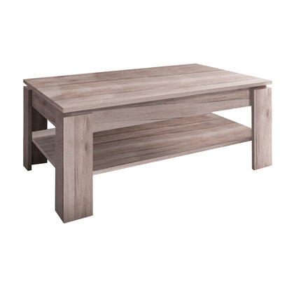 Aboma salontafel met 1 plank donker eiken decor.