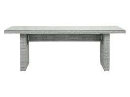 Vinor tuintafel 210 x 96 cm, met glasplaat, zand.