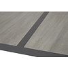 Komma tuintafel 195 x 90 cm, zwart en grijs.