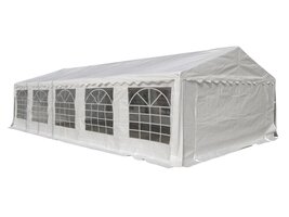 Ruse tuinfeest benodigdheden paviljoen, partytent 5 x 10 M, wit.