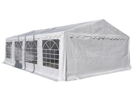 Jones benodigdheden paviljoen, partytent 5 x 8 M, wit.