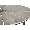 Dance tuintafel Ã˜120 cm, zwart en lichtgrijs.
