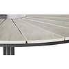 Dance tuintafel Ã˜120 cm, zwart en lichtgrijs.
