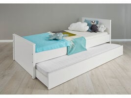 Ory bed accessoire, opberglade met wielen voor onder bed, wit.