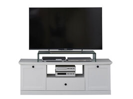 Brax TV-meubel 2 deuren, 1 lade en 1 plank, wit.