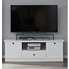 Brax TV-meubel 2 deuren, 1 lade en 1 plank, wit.