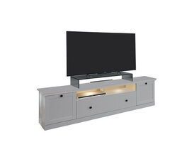 Brax TV-meubel 2 deuren, 1 plank en 1 klep, wit.