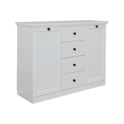 Brax dressoir 2 deuren en 4 lades, wit.