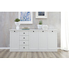 Brax dressoir 4 deuren en 4 lades, wit.