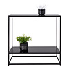 Viggo sidetable 1 plank zwart.