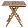 Bine kleine tuintafel 50x50 cm massief teakhout