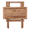 Bine kleine tuintafel 50x50 cm massief teakhout