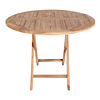 Oline tuintafel Ã˜100 cm masief teakhout.