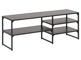 Sea TV-meubel met 3 planken zwart.