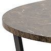 Amst eetkamertafel marmer print bruin.