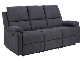 Sabel bank 3 persoons relaxfauteuil grijs.