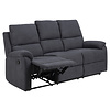 Sabel bank 3 persoons relaxfauteuil grijs.