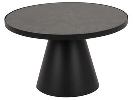 Sun salontafel Ã˜65 cm zwart.