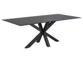 Helium eetkamertafel zwart.