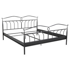 Linax bed metaal 180x200 cm, zwart.