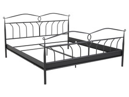 Linax bed metaal 180x200 cm, zwart.