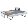 Vicki bed 90x200 cm met extra bed wit gelakt.