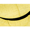 Ymas poef , krukje met opbergruimte geelgroen en bruin.