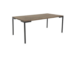 Lugano salontafel 110x60 cm gerookte eik geolied.