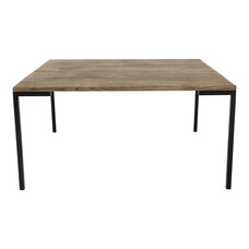 Lugano salontafel 90x90 xm gerookte eik geolied.