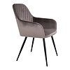 Tony eethoek , 1 eettafel en 6 stoelen mushroom en eik.