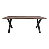 Tony eethoek , 1 eettafel en 6 stoelen mushroom en eik.