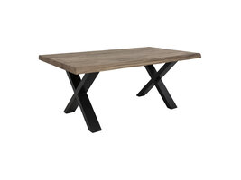 Tony salontafel met golvende rand, gerookte eik.