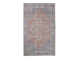 Hawai vloerkleed 200x300 cm oranje en blauw.