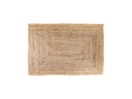 Broom vloerkleed 90x60 cm in jute natuur.