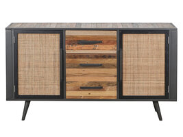 NordicRattan dressoir met 2 deuren en 3 laden, naturel.